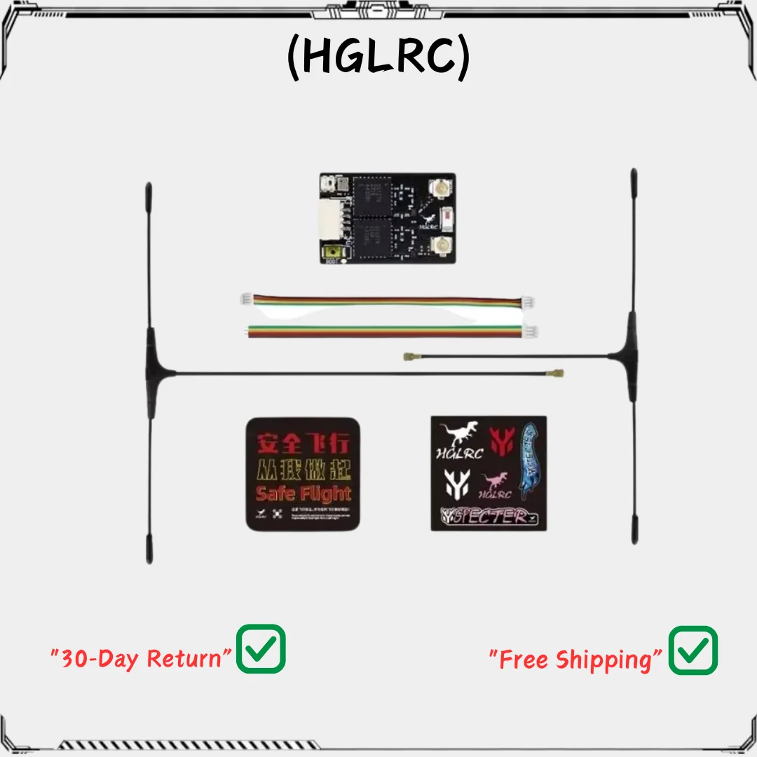 

HGLRC 2025 New ELRS GEMINI RX Dual Receiver 2.4G/915Mhz for RC Airplane FPV Long Range Drone