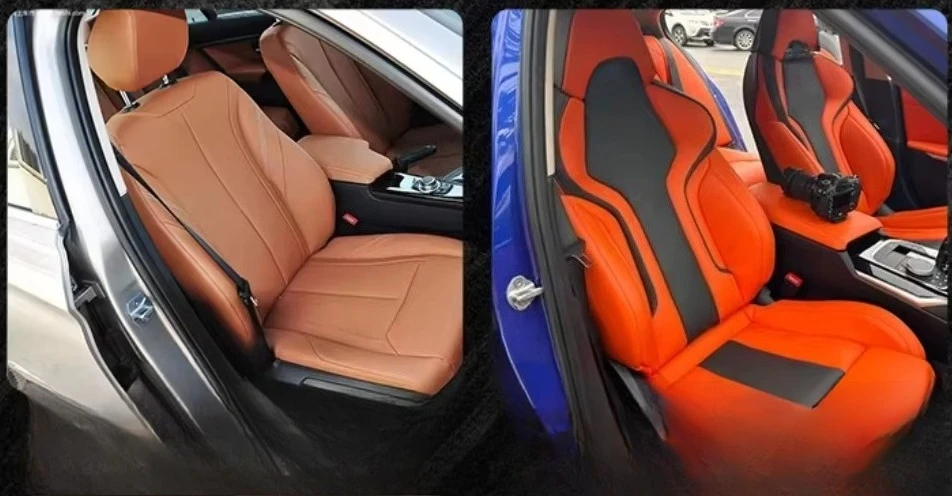 Premium Custom-Fit Leather Sport Seats Fits 3 Series F30 G20 Modified M3 Style Integrated Bucket Seats Interior Upgrade
