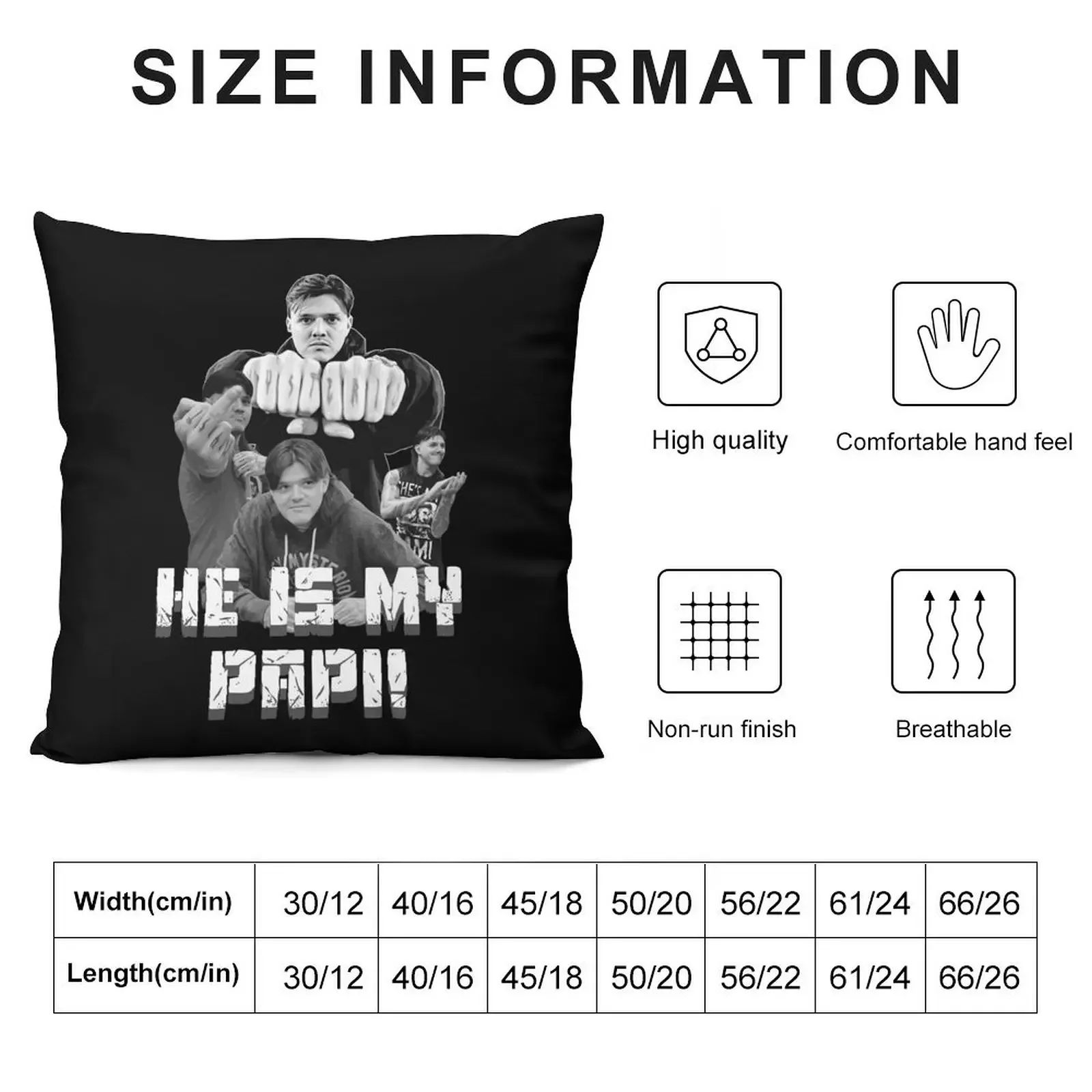 He is my Papi! - Dominik Mysterio Throw Pillow sleeping pillows Cushion Child Sitting Cushion Decorative pillowcase pillow