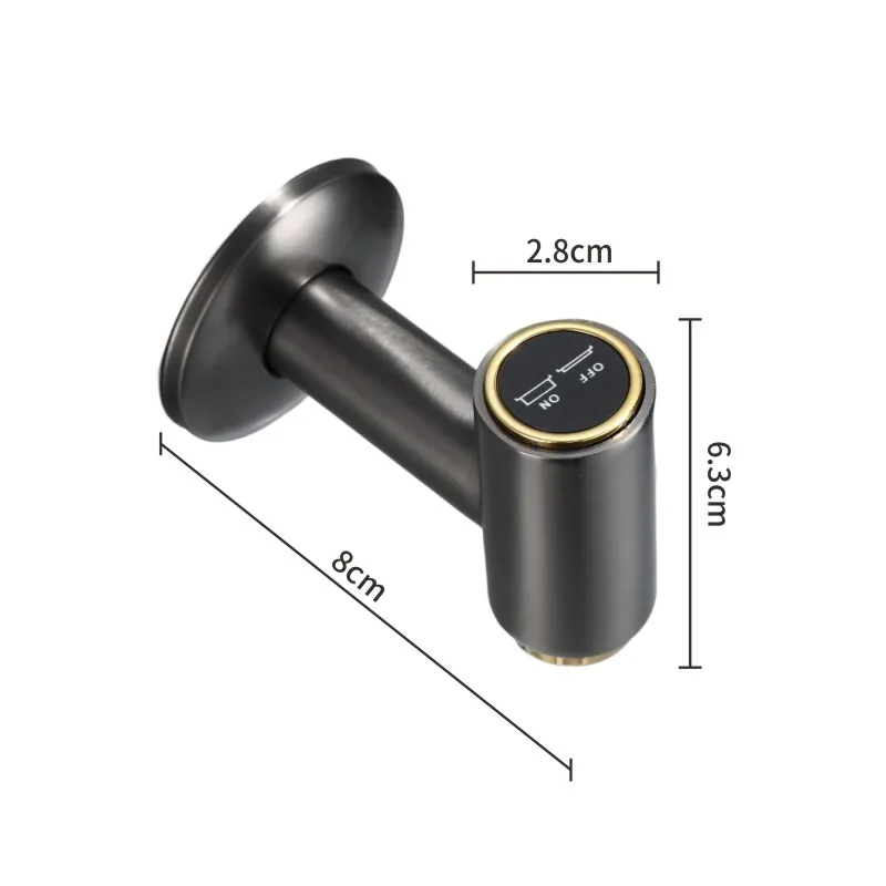 Becola Button Washing Machine Faucet Square Circular Button Type Water Outlet Bathroom Washbasin Faucet