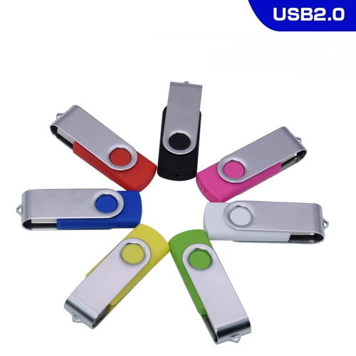 Imagen 2 del producto Unidad Flash USB de 1/50/100 piezas, memoria Usb de 1GB, 2GB, 4GB, Clip de Metal, 64GB, logotipo personalizado gratis, 32GB, regalo creativo, 16G