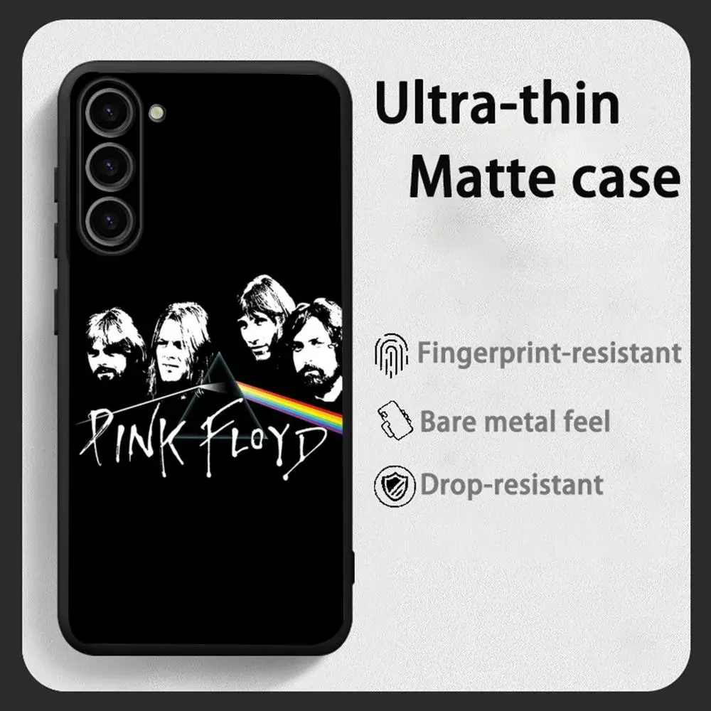 Top P-Pink cool singer F-floyds poster  Phone Case For Samsung Galaxy S26 S25 S24 S23 S22 S21 Plus Ultra Fold A Soft Black