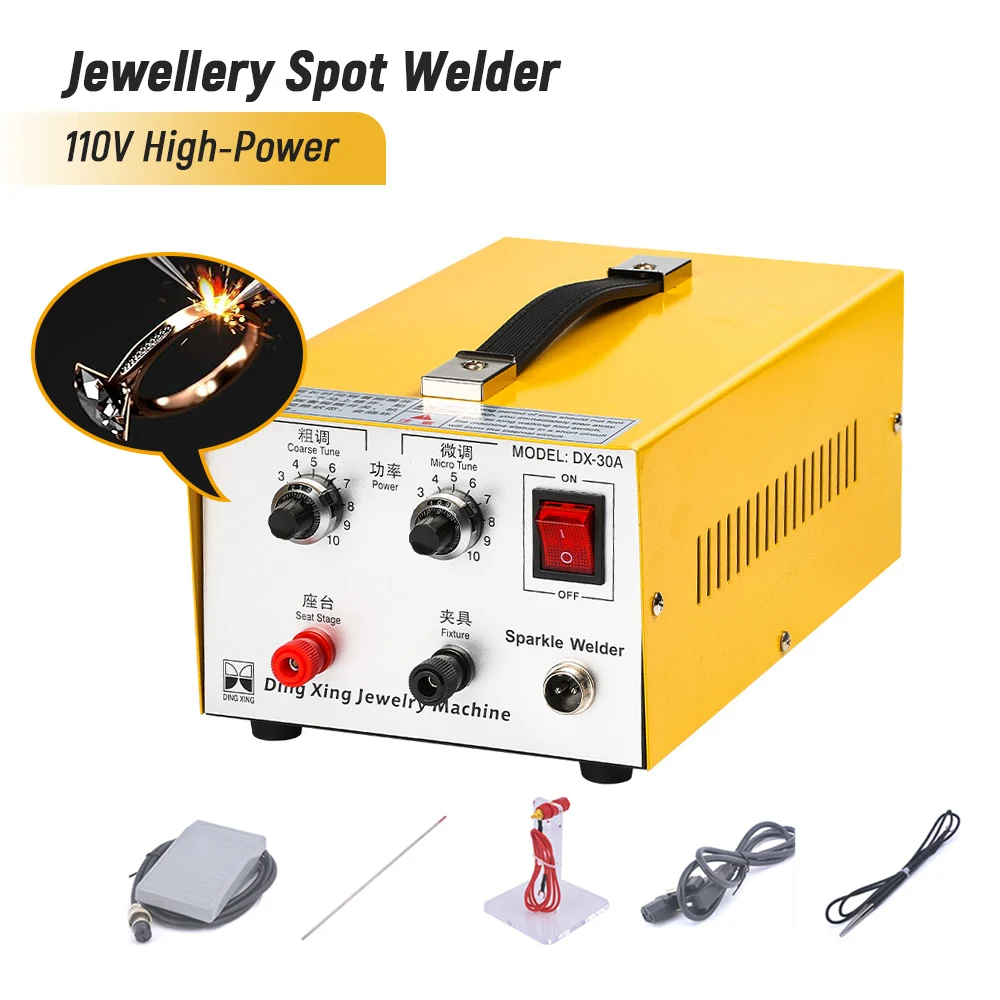 Portable Electric Laser Welder Jewelry Spot Welding Machine Compact Pulse Manual Ring Butt Welder for Precise Metalworking