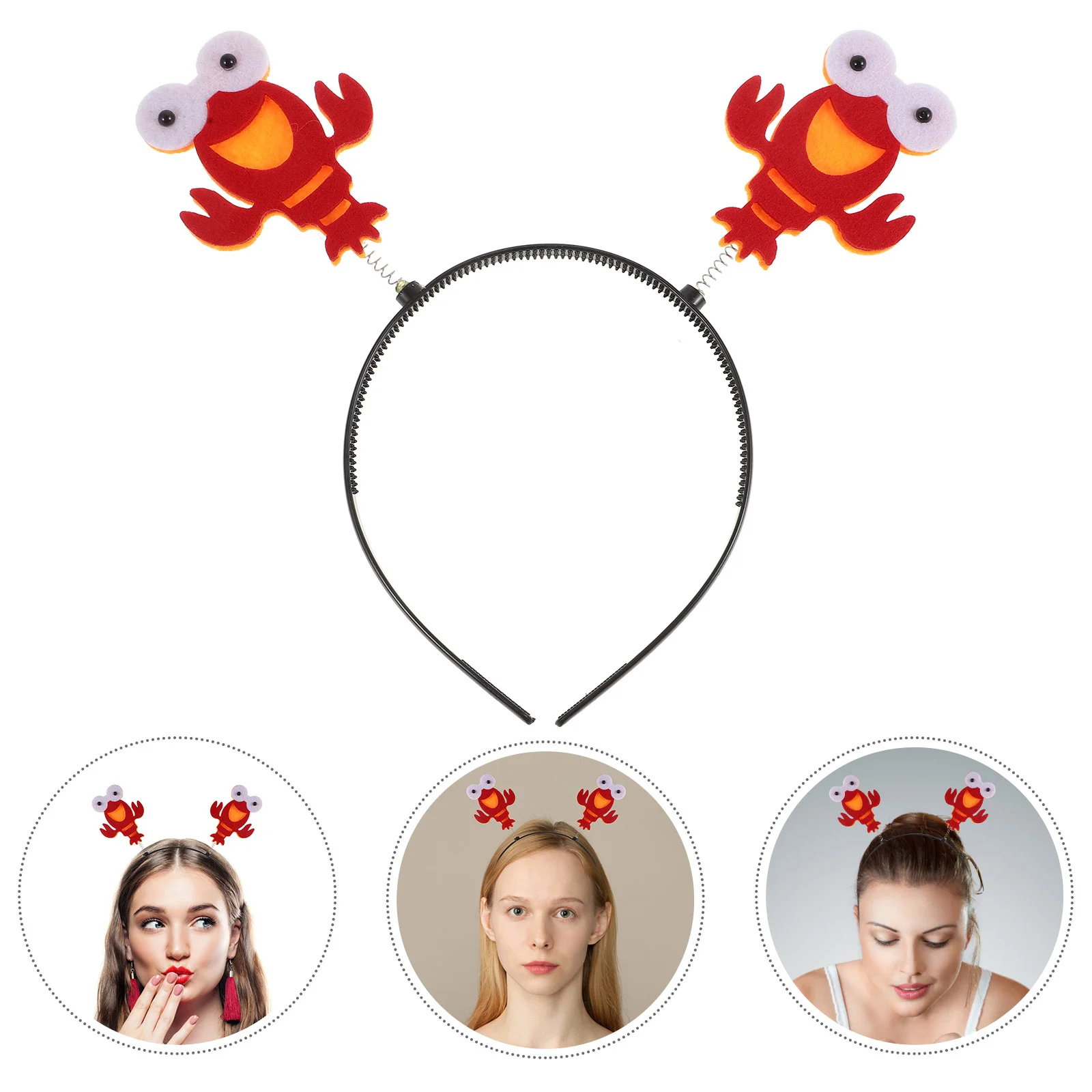 4 Pcs Clothing Child Hair Accessories for Girls Men Accesories Crayfish Decoration