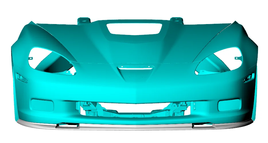 Carbon Fiber Front Bumper Lip for Corvette C6 Z06 ZR1 Grand Sport Wide Body OEM Fitment Not for Base Models