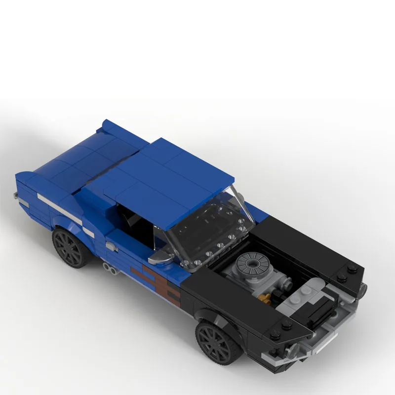 

MOC-234387 New Urban Small Sports Racing Car Building Blocks Model, 379 Parts, Creative Birthday Toy Gift for Boys and Children