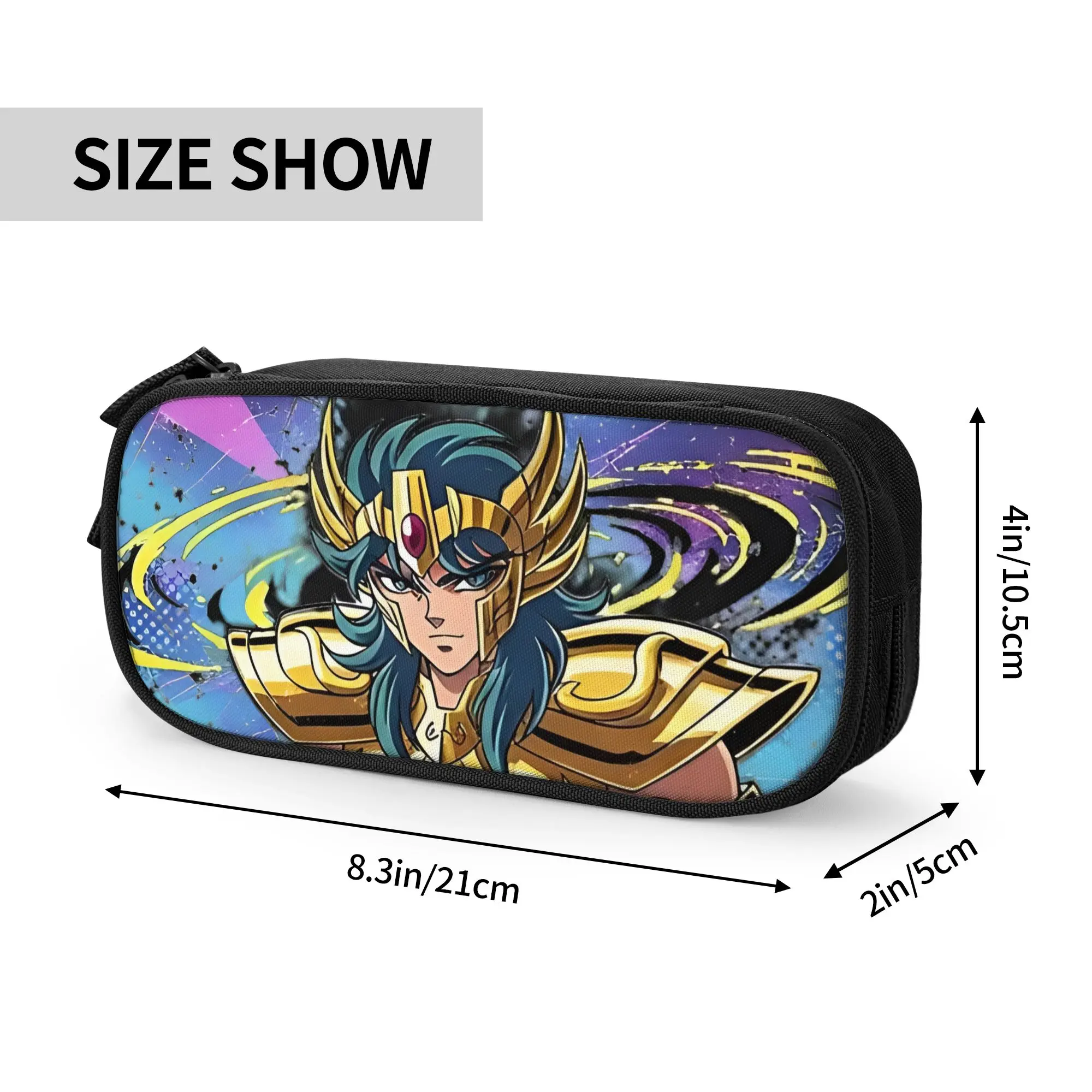 Large Capacity Bags for Child Cartoon Knights Of The Zodiac Libra 2  Handheld Study Bag for Boys Gilrs Kids