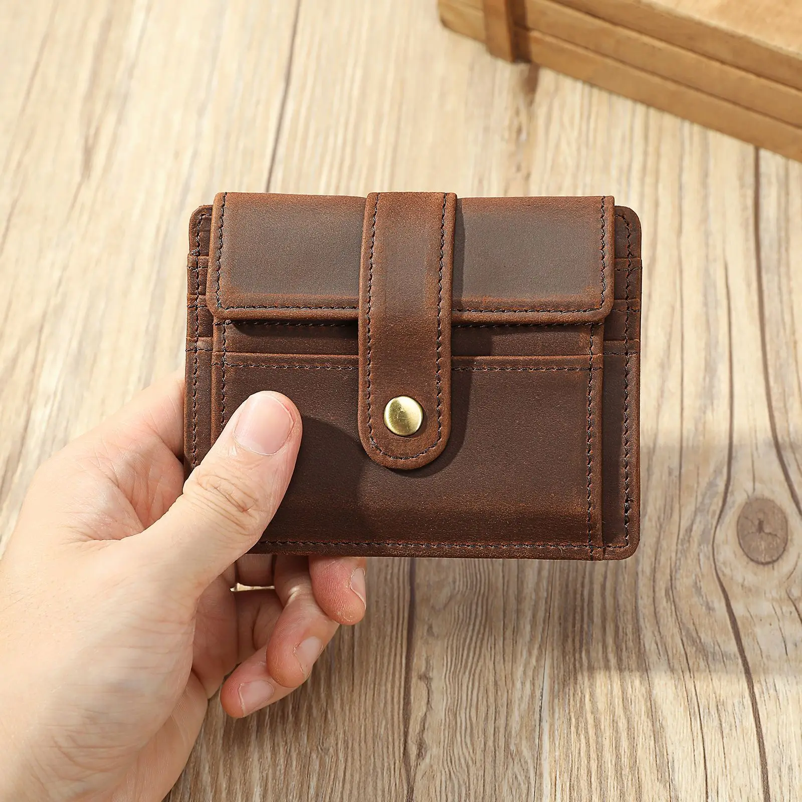 genuine-leather-wallet-men-fashion-casual-cowhide-money-clip-card-holder