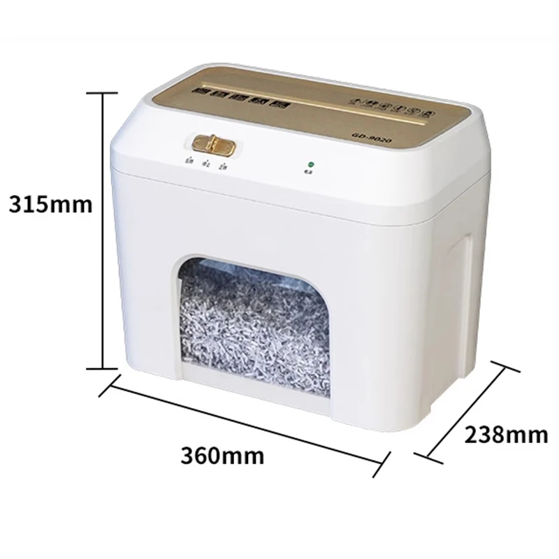 GD-9020 Electric Desktop Small Paper Shredder Home Office Electric Mini Automatic Desktop Paper Shredder Waste Paper Shredder images - 6