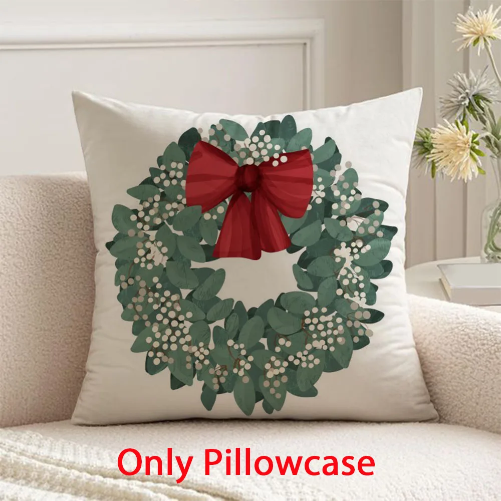

Christmas Pillow cover autumn winter decorative 45x45 cushions cover for new year pillow case for Xmas