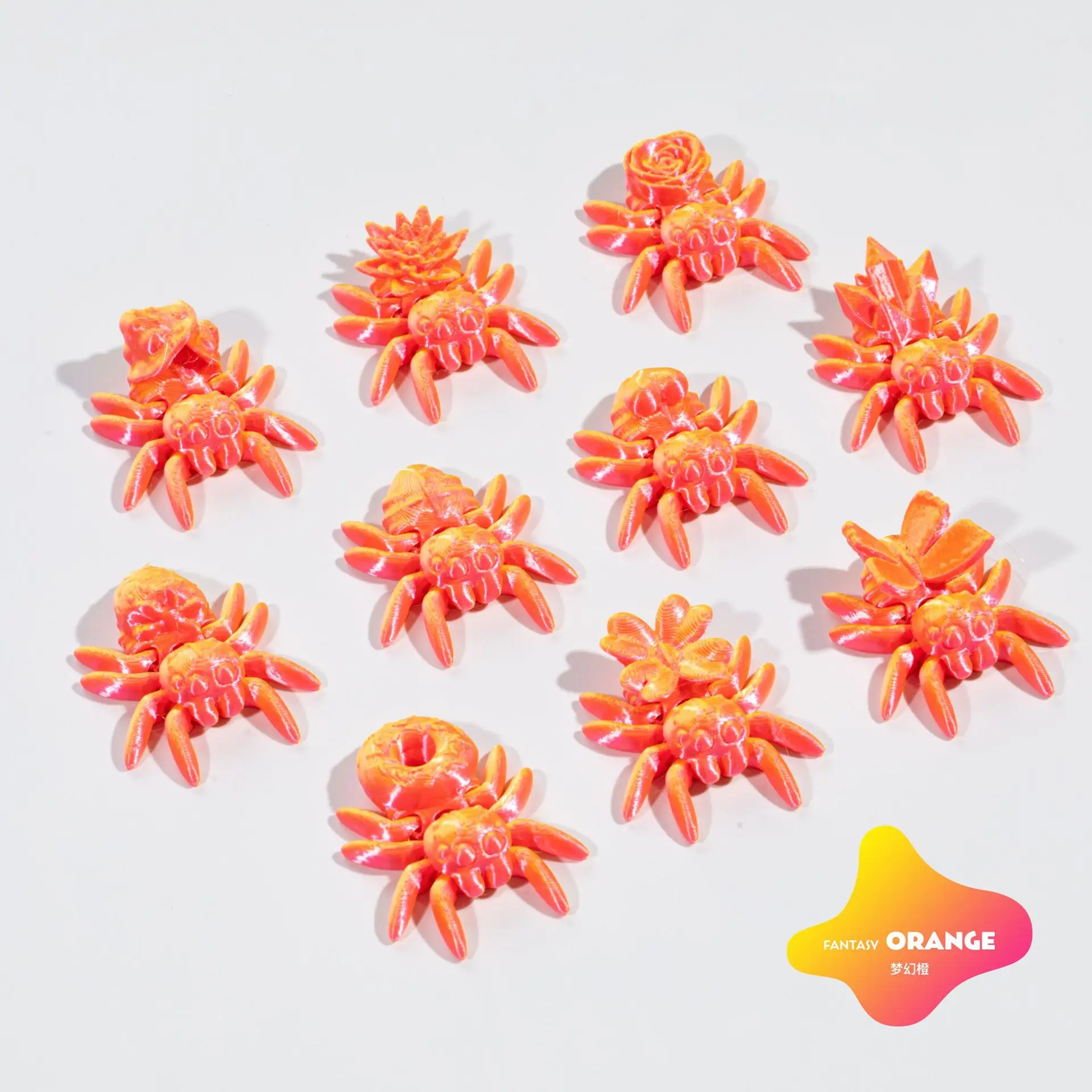 3D printing spider spider cross-border explosion movable joint integrated ornament micro landscape DIY figure gift