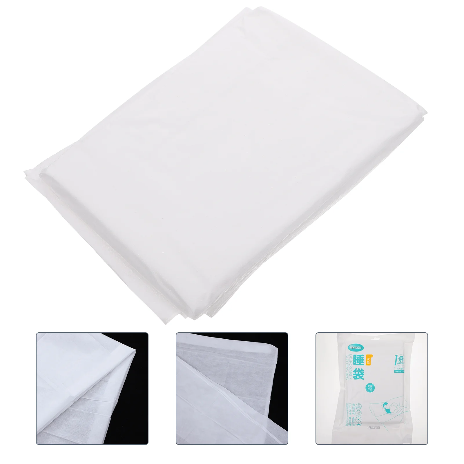 

1 Piece Premium Non Woven Travel Sheet Disposable Bedding for Adults Anti Soiling Travel Sleeping Bag Camping Hiking