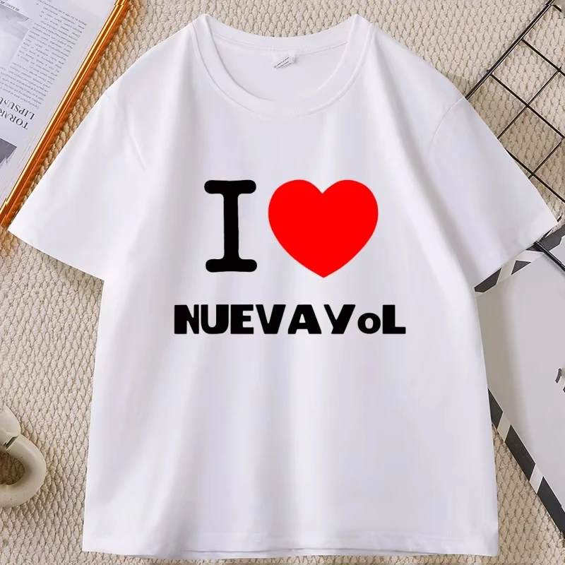 

I Love Nuevayol Dtmf World Tour 2026 Bad Bunny T-shirt Men Women Printed Short-sleeved Cotton Tshirt Casual Round Neck