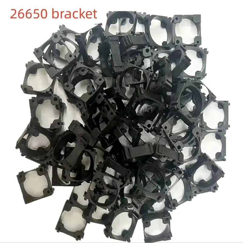 50pcs 26650 Lithium Battery Holder Bracket Plastic Fixed Bracket DIY Battery Pack for DIY Battery Powered Projects