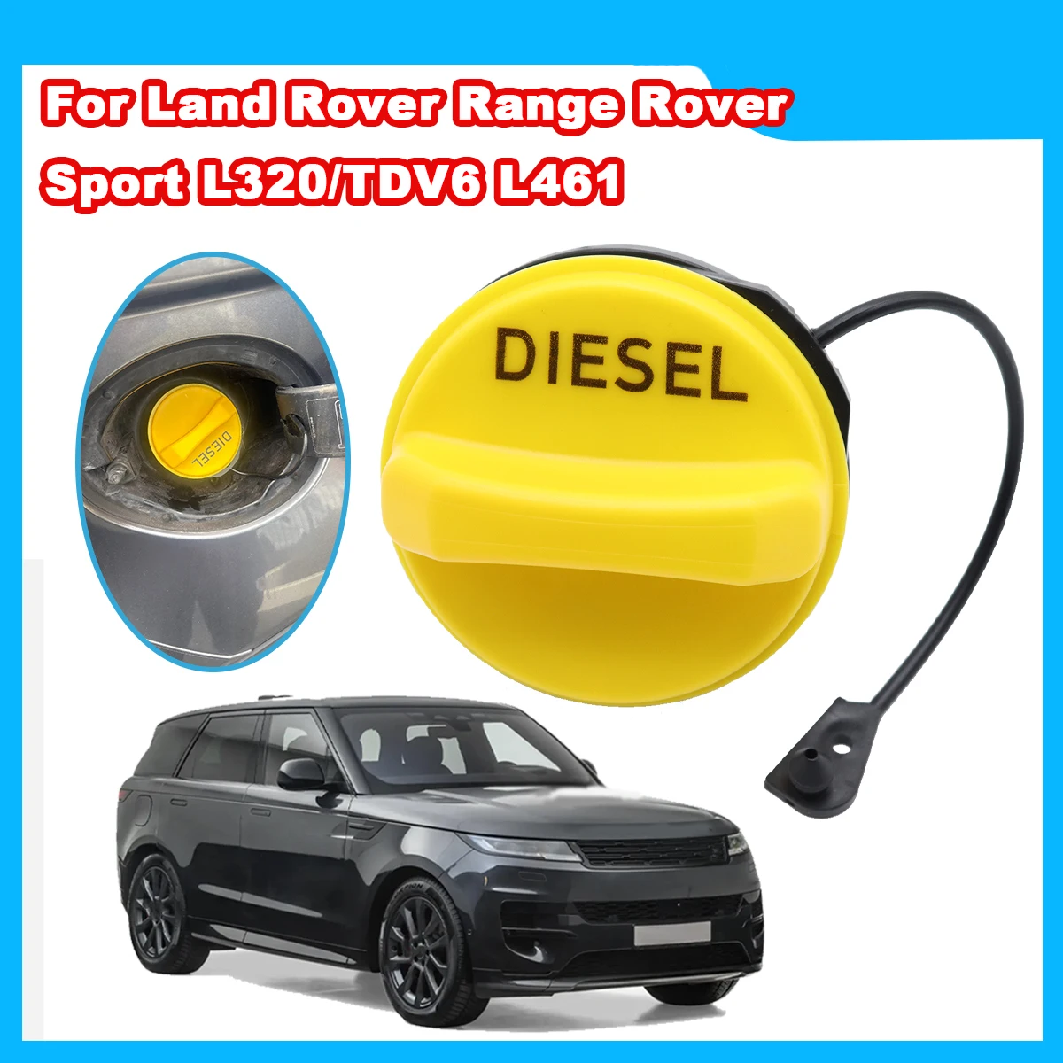 

LR053666 LR008077 Diesel Fuel Tank Filler Cap Car Replacement Parts For Land Rover Range Rover Sport L320 TDV6 L461 2005-2025