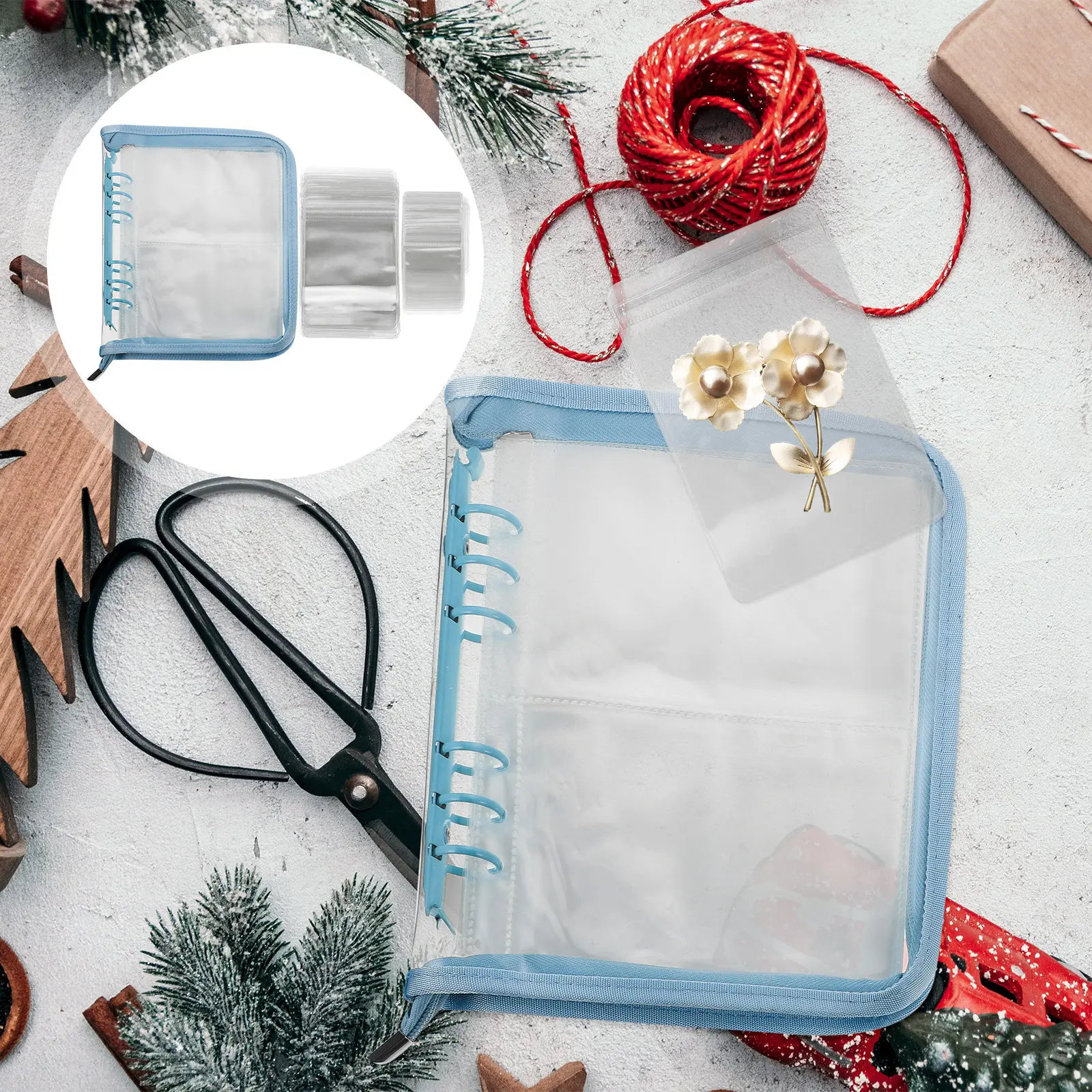 

1Set Transparent Jewelry Storage Book Anti-Oxidation PVC Earrings Holder Travel Organizer Clear Jewelry Display Album with 20