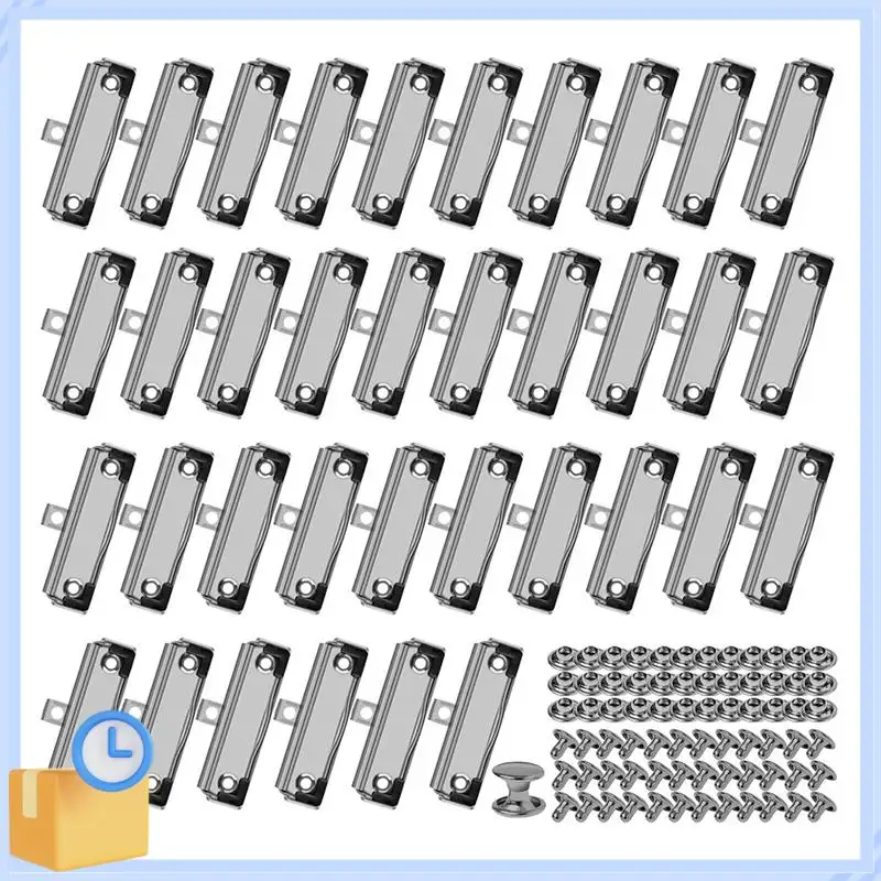 Popular 36 Pack Clipboard Clips With Rivets Mountable Clipboard Clamps For Office, School, Home For Nurse Office Files Craft