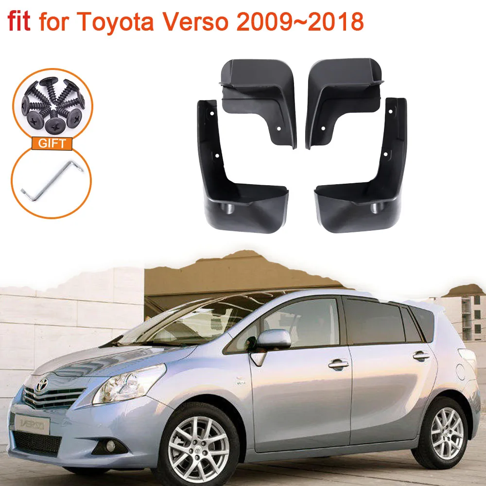 Mud Flaps 4x for Toyota Verso AR20 2009 2010 2011 2012 2013 2014 2015 2016 2017 2018 Mudguards Splash Guards Fender Accessories