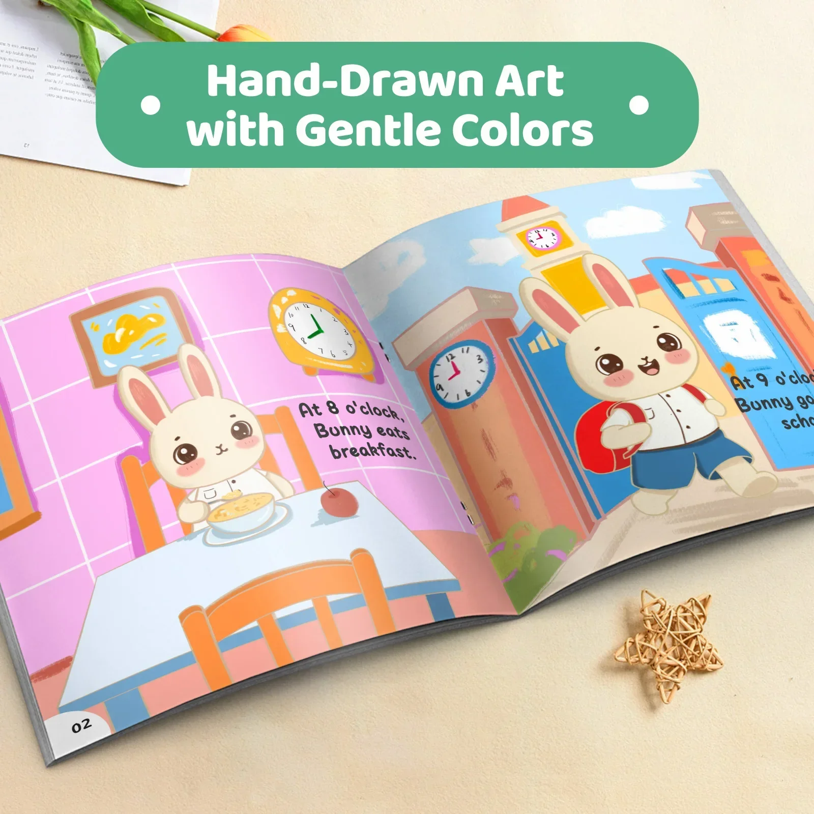 Little Rabbit Smart Enlightenment Series 10 Themes Learn Numbers Shapes Colors Kids Early Learning Educational Book - view 5