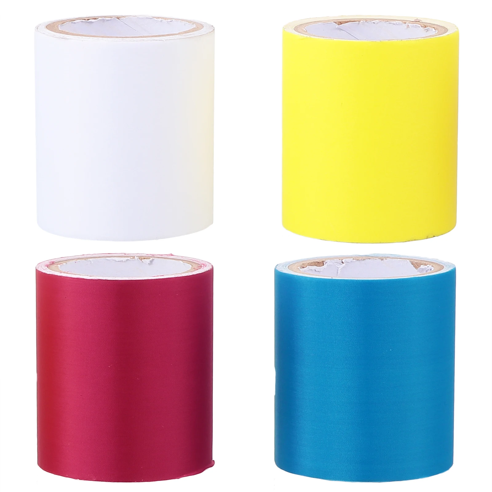 

4 Rolls Self Adhesive Cloth Sticker Jeans Repair Patches Clothing Material Iron On Sewing Patch High Quality Durable Easy To Use