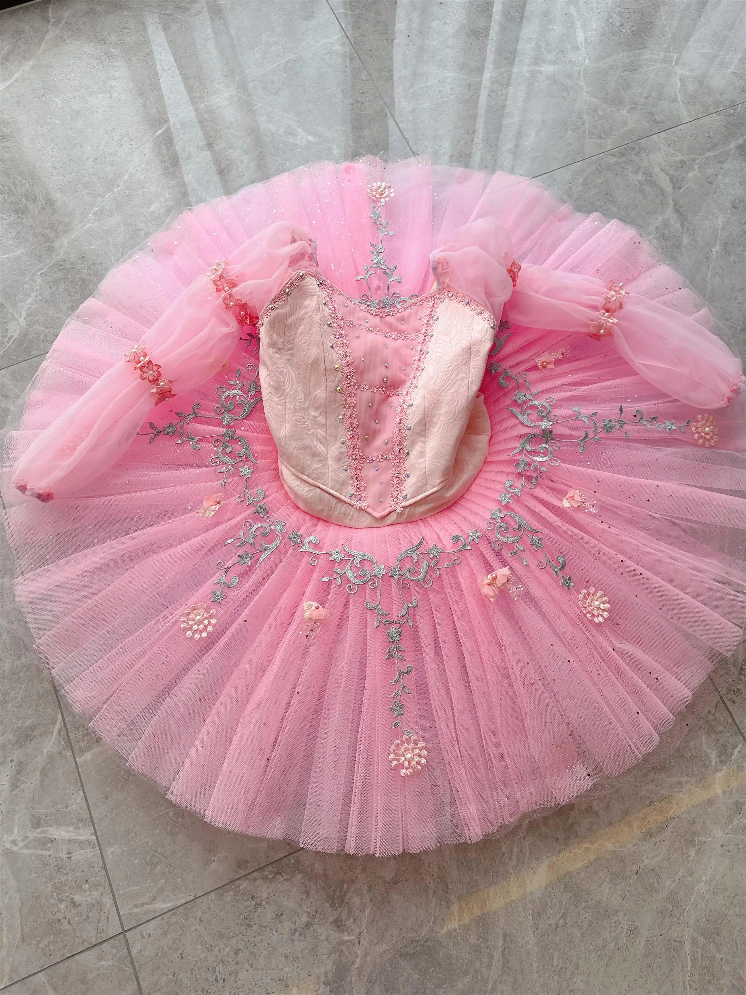 Ballet Tutu Professional Dance Costume Women Girls Child Adult Custom Size Perfomance Competition Dress Stage Dance Wear