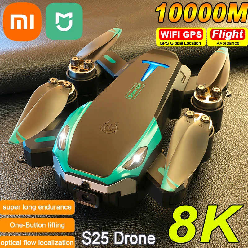 Xiaomi Mijia  S25 Drone GPS Professional 4K HD Dual Camera Wide-Angle Optical Flow Brushless Motor GPS Dron RC Quadcopter Toy