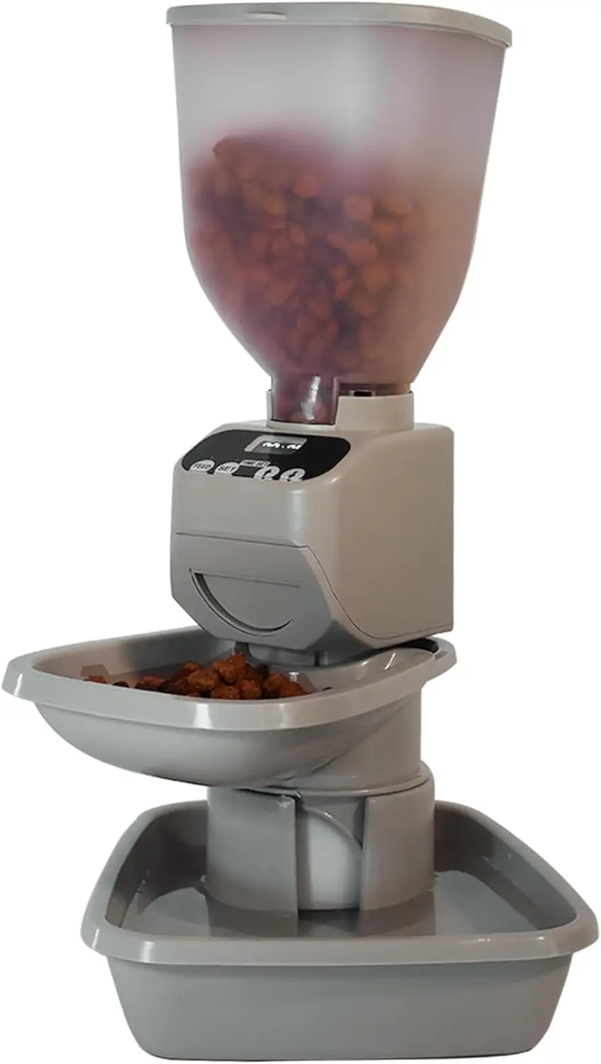 

Автоматическая кормушка для домашних животных с диспенсером для воды — интеллектуальное управление порцией, OLED-дисплей, конструкция с защитой от взрыва для маленьких домашних животных