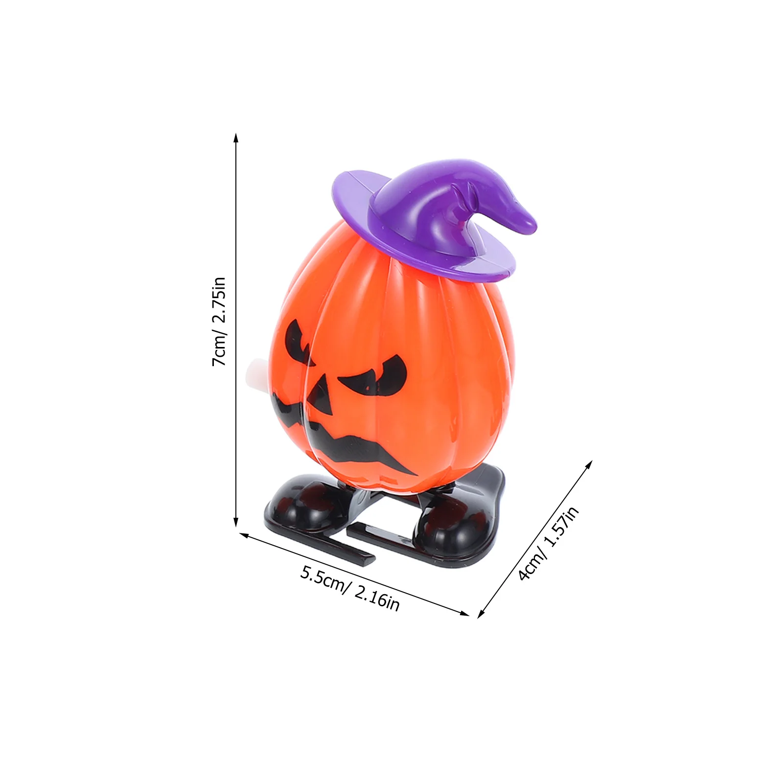 6個入り ハロウィン パンプキン 巻き上げ式 ミニ時計仕掛け 歩く小さなパンプキン パーティーの記念品 ハロウィンのお菓子 教室のご褒美