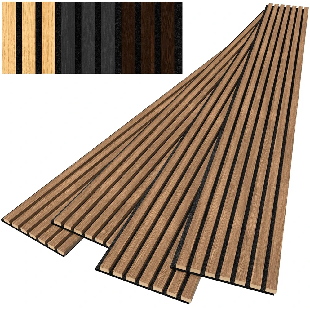 

Modern Interior Acoustic Wall Panel Decoration MDF Soundproofing Wall Panels Custom Size Acoustic Wood Wall Panel