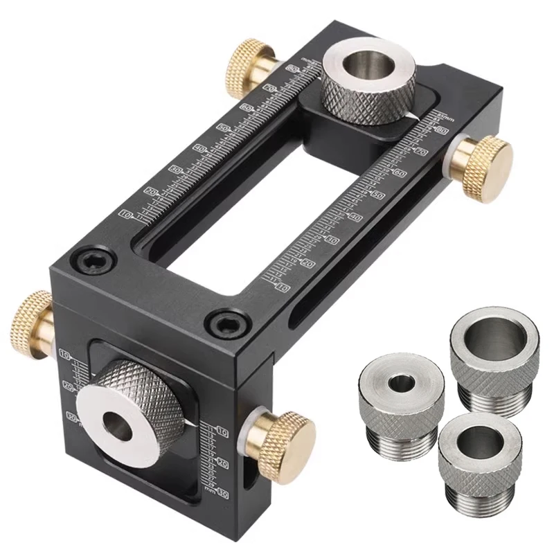 Concealed Flat Head Cross Pocket Hole Jig Hole Puncher Locator Doweling Jig For DIY Furniture Connecting Carpentry Tools