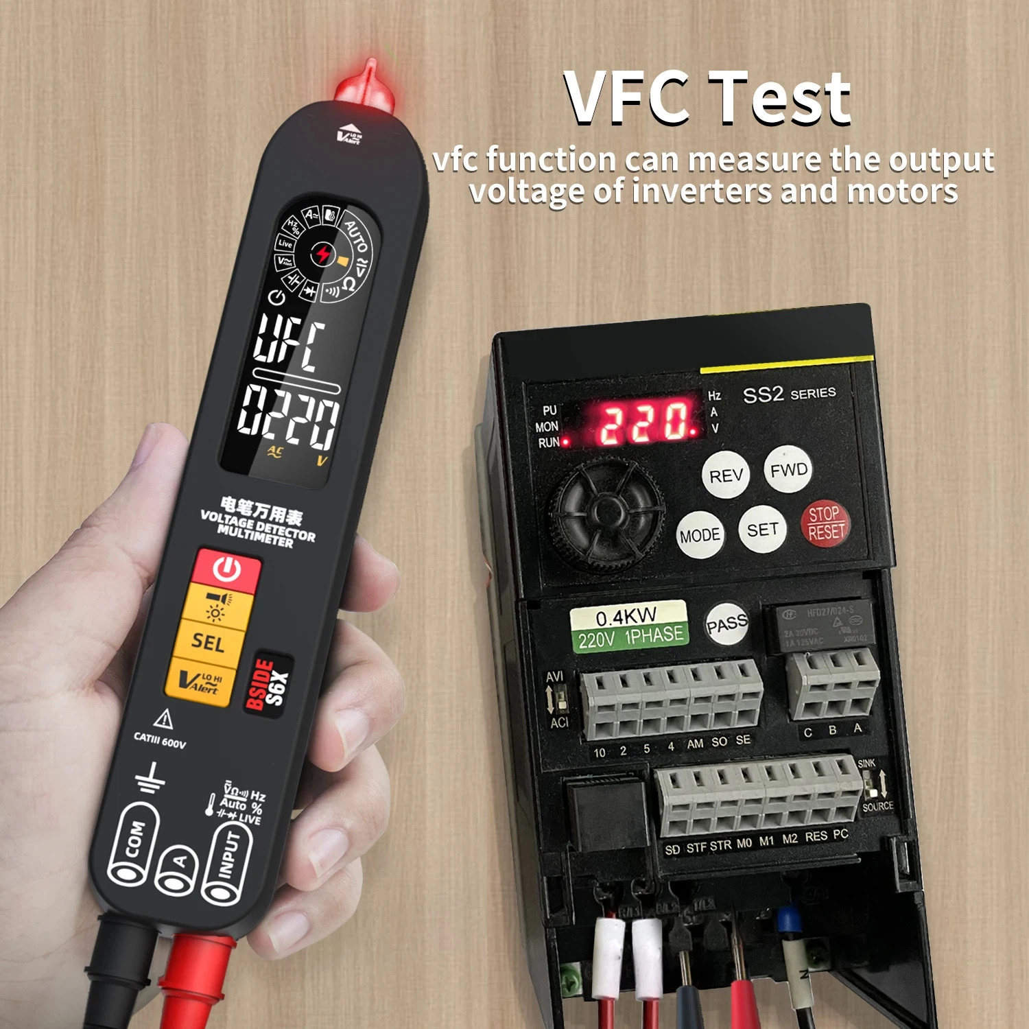 S6/S6X Intelligent Multimeter Pen Type Smart Multitester Auto Range DC AC Voltage Current Capacitance Ohm NCV Temp Test Meter