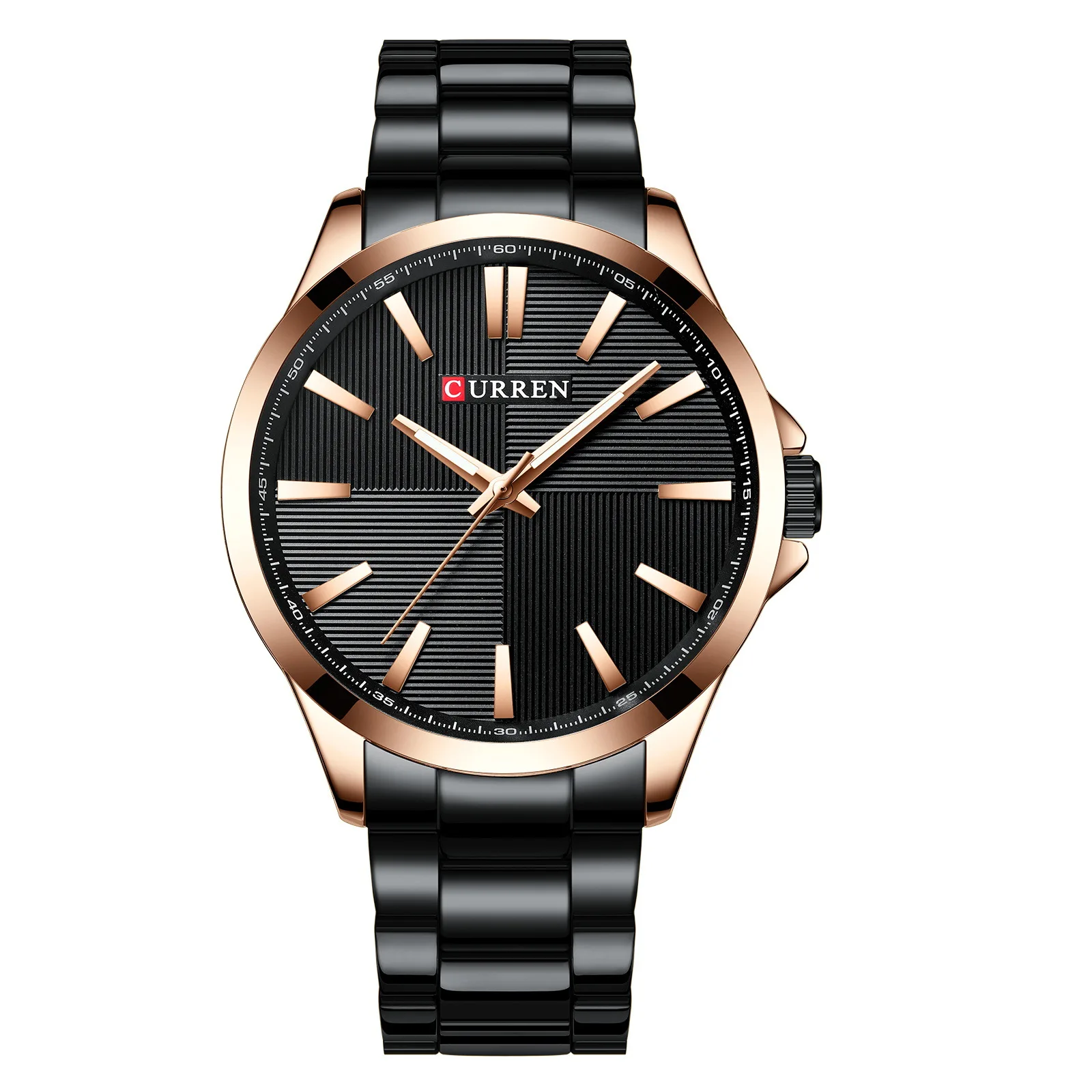 CURREN 8322 Men's Quartz Watch Fashion Simple Waterproof Steel Strip Business Leisure Silver Black Gold Wristwatch