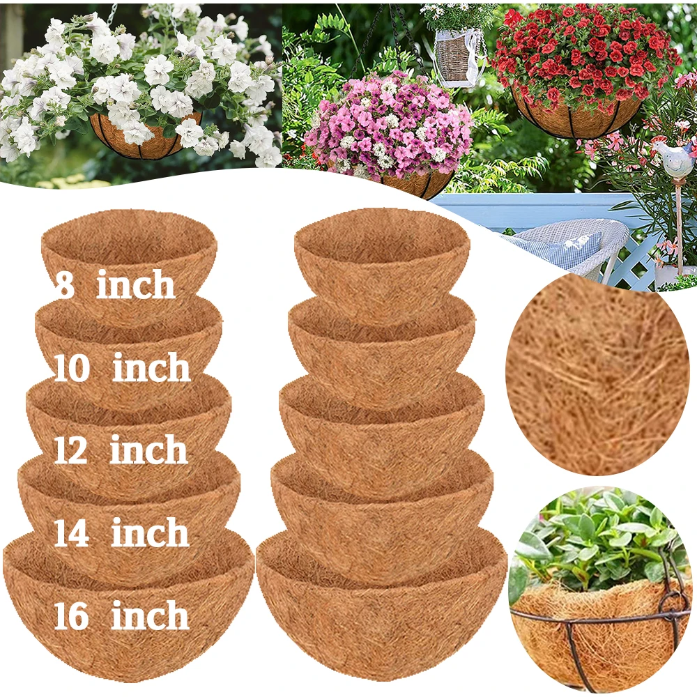 

Coconut Fiber plant pot Flower pot Planters Wall Decoration Multifunctional Replaceable for Garden Balcony Supplies