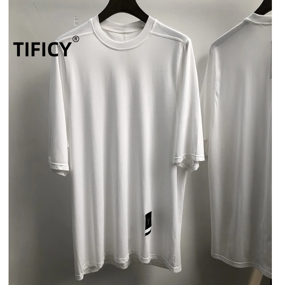

High Street Dark Ro Tee T Shirt Men's Summer Cow Head Cloth Embroidered Hip Hop Large Loose OS Edition Short Sleeve T-shirt