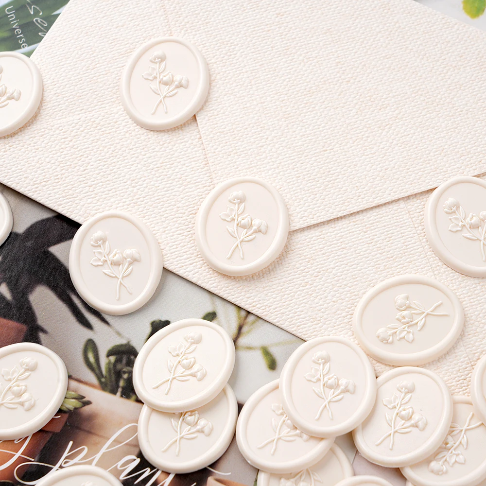 

3D Hydrangea Floral Wax Seal Stickers,25 Pcs Self-Adhesive Seals for Wedding Invitations, Envelopes,Gift Wrapping and Christmas