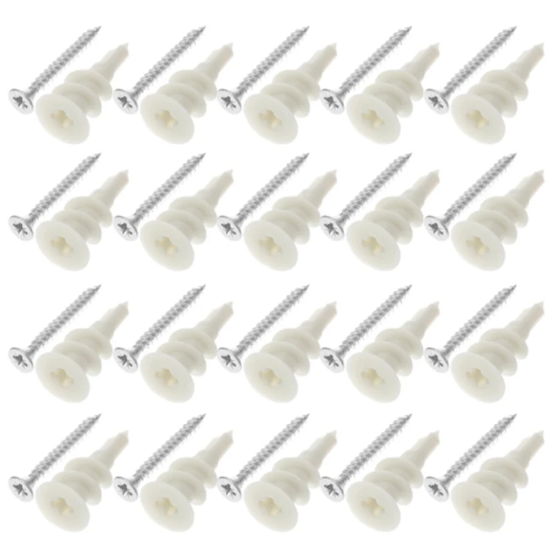 20Sets Nylon Plasterborad Easy Anchors/Self-Drilling Drywall Anchor With Self-Tapping Screw / Speed Plugs