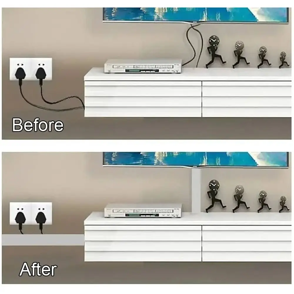 U자형 200cm PVC 배선 덕트 난연성 절연 전원 코드 레이스웨이 책상 아래 케이블 관리 배포 캐비닛