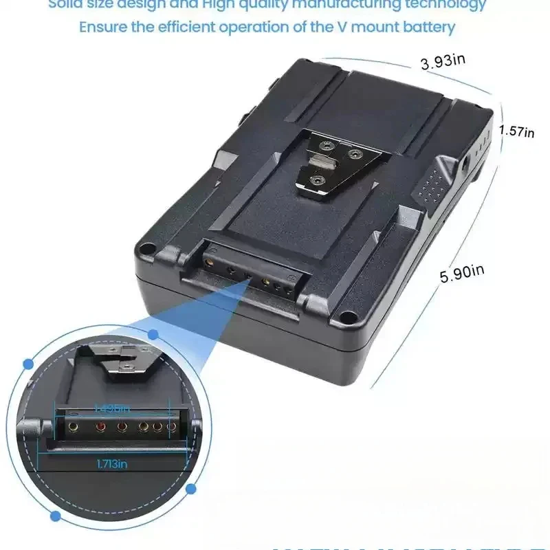 95Wh BP-95 6600mAh V Mount/V-Lock Battery For Sony Video Camera Camcorder Broadcast Video Light Blackmagic Rechargeable Battery
