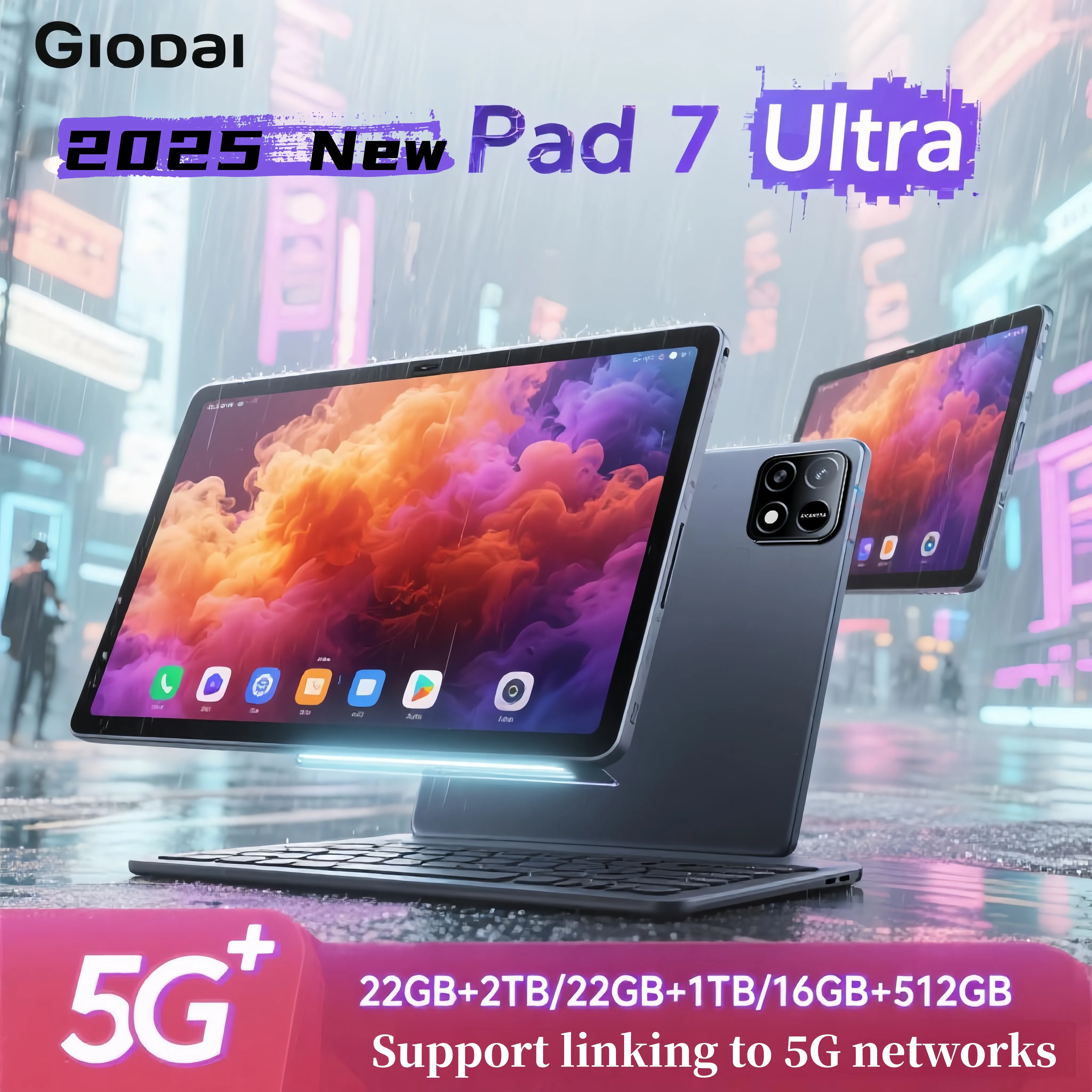 yZ[z2025NŐV O[o |[^u^ubg Android 14 Snapdragon 8 Gen3 11C` \tgCgXN[ Pad 7 Pro Ultra WiFi GPS WPS 5G