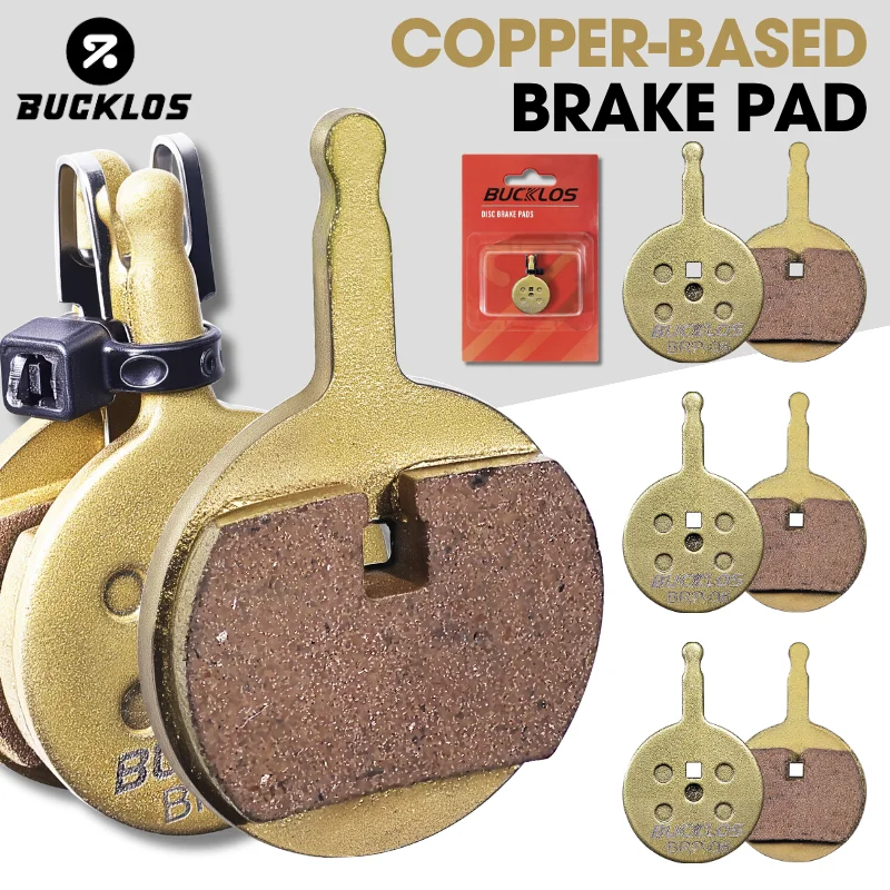 

BUCKLOS 1-10Pairs Bicycle Hydraulic Disc Brake Pads Rord Bike Brake Pad COPPER-BASED Wear-resistant for AVID BB5 CSC DC710 DC720