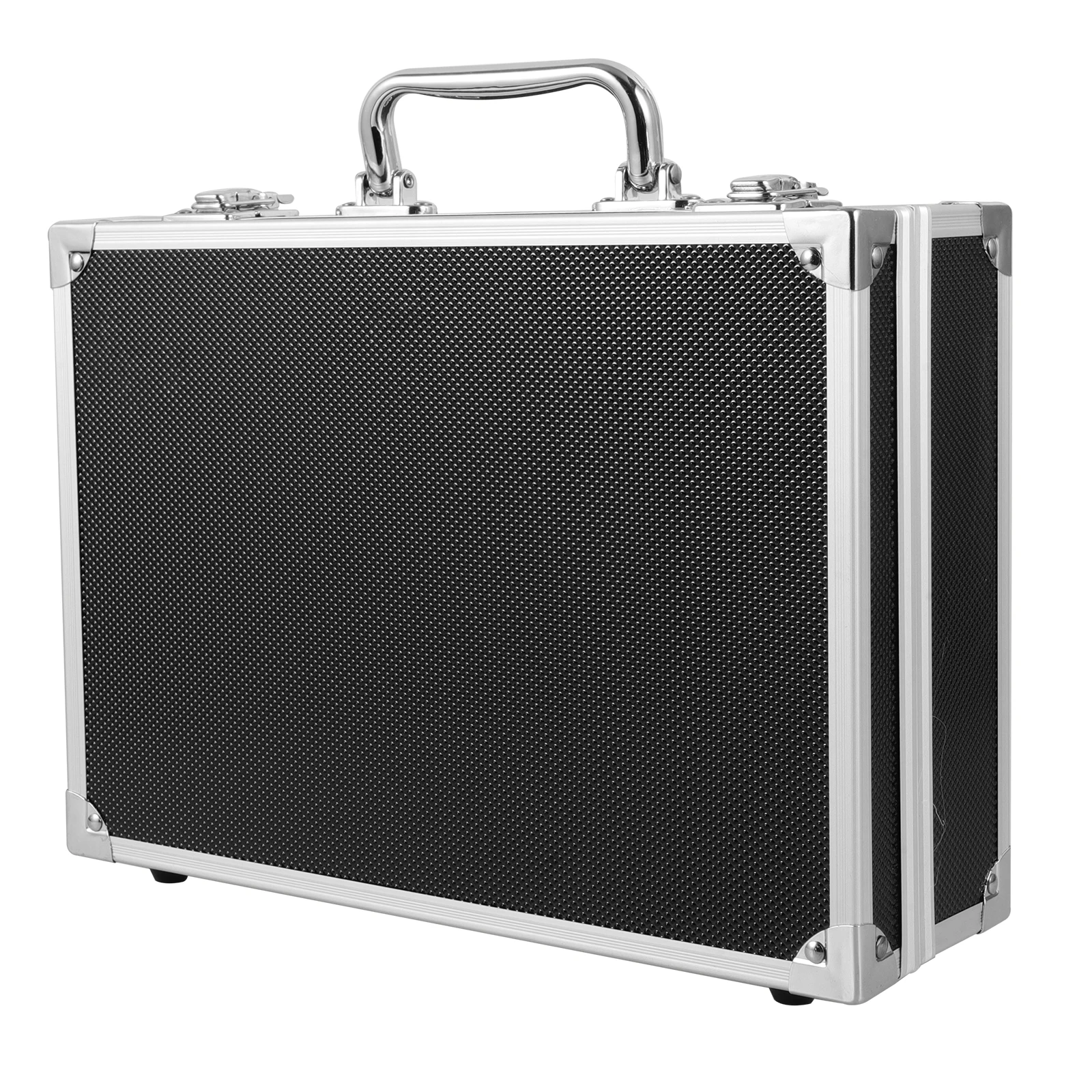 

Aluminum Alloy Toolbox Storage Case Ergonomic Handle Tools Accessories Portable Carrying Suitcase Weather Resistant