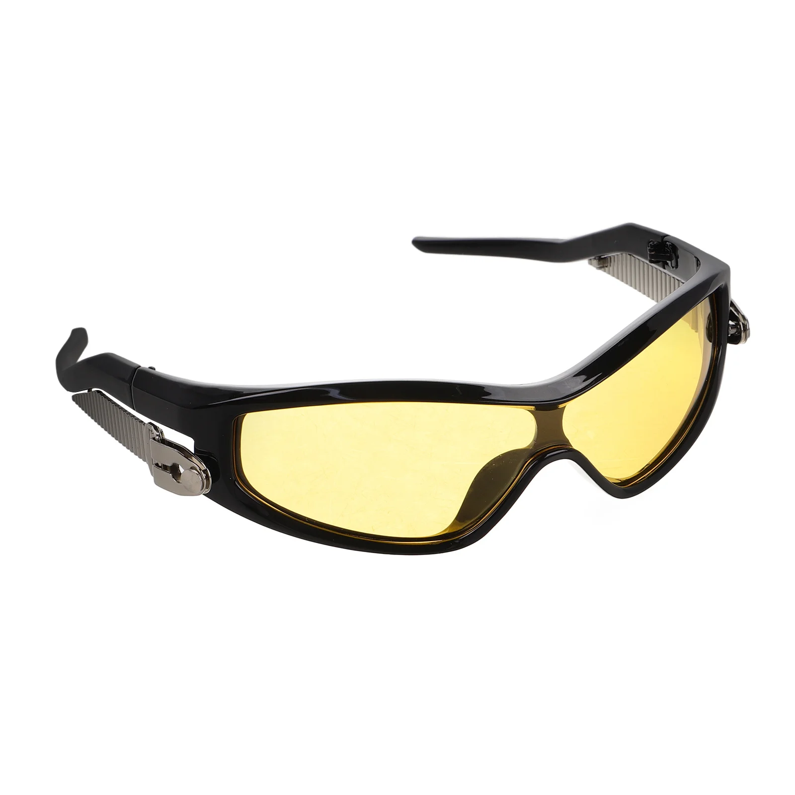 

Stylish Polarized Sunglasses with Yellow Lenses Black Frame Comfortable Long Wear for Cycling Travel Shopping Unisex Summer