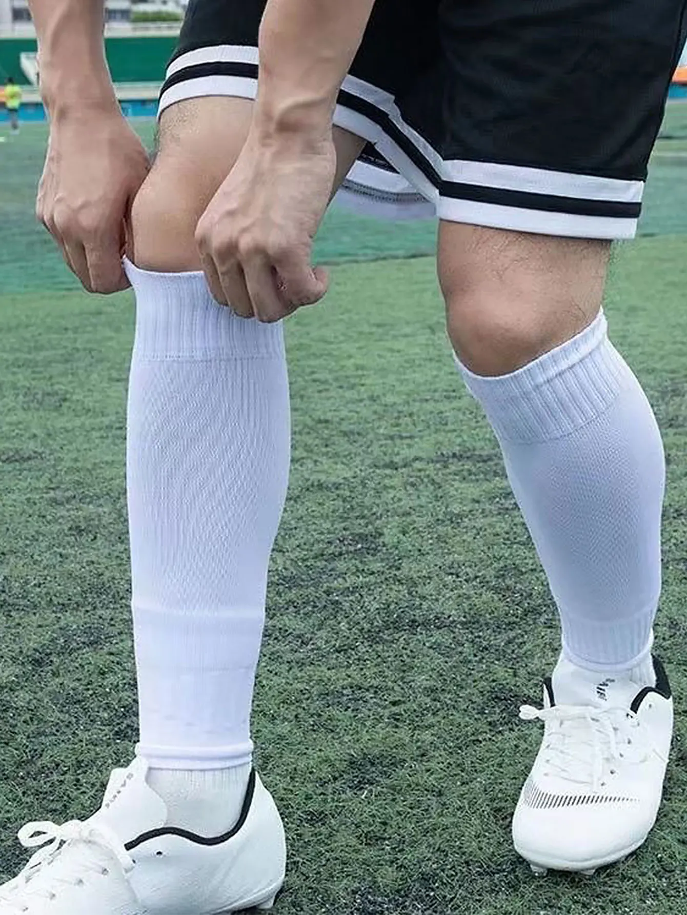 Football calf socks football protectors long football socks foot protector fixed socks outdoor calf protection socks