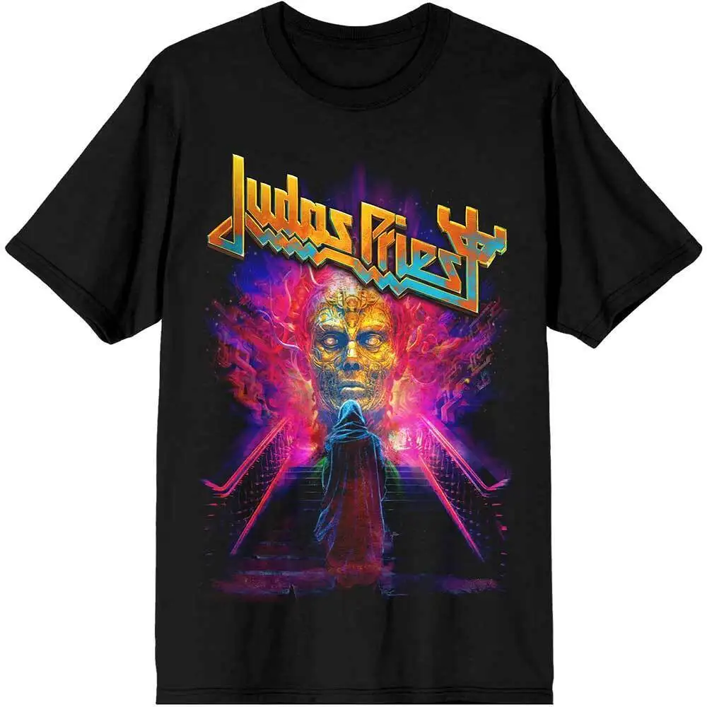 Judas Priest Official T Shirt Escape From Reality Black Cotton