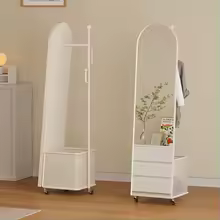 Cream wind full body fitting mirror