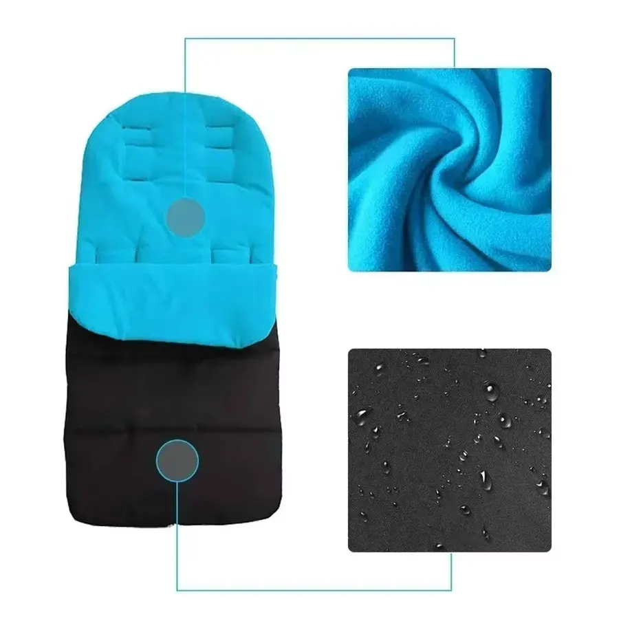 

Универсальный зимний спальный мешок для коляски, детский теплый ветрозащитный чехол для ног, одеяло, подушка для сиденья коляски, аксессуары для новорожденных