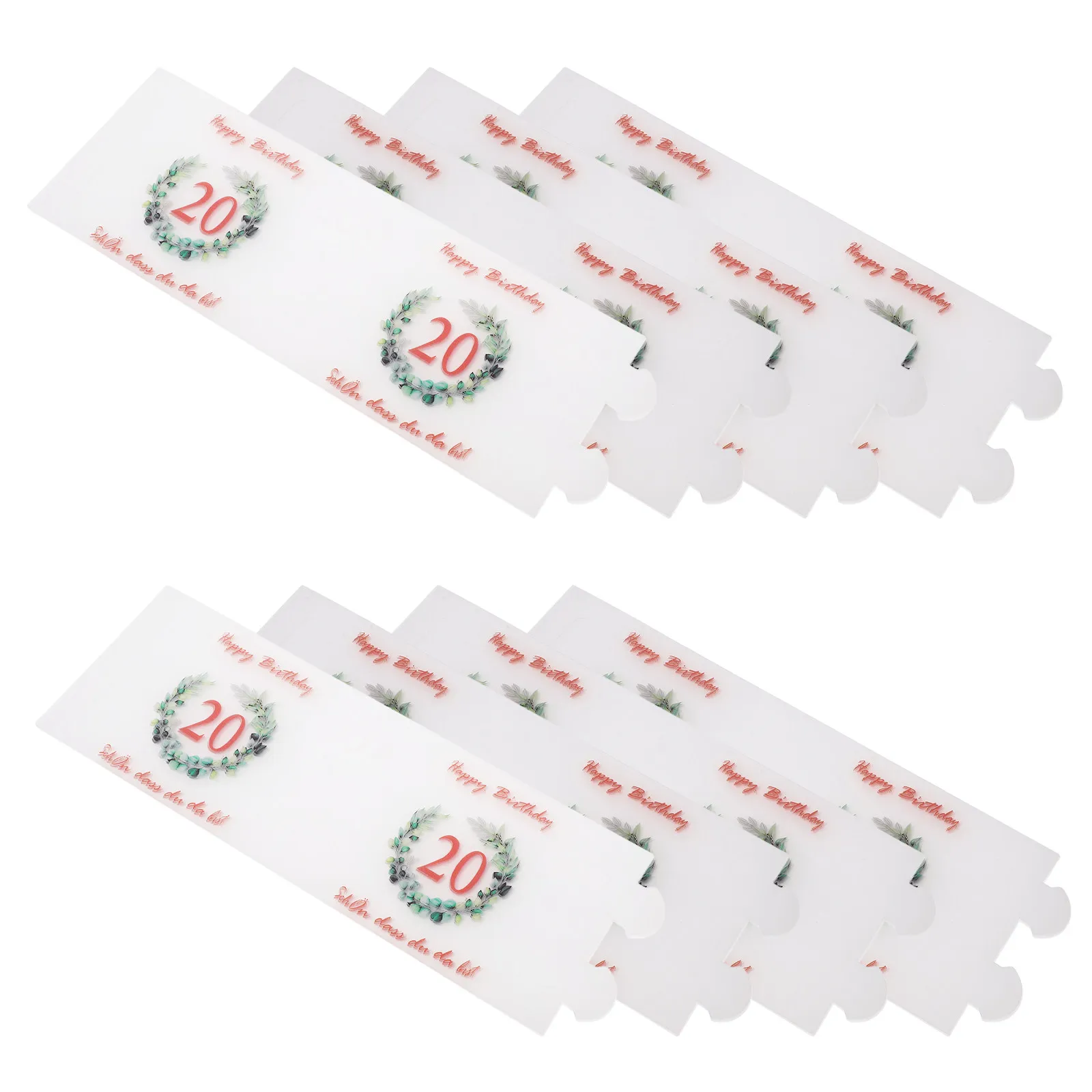 8Pcs Birthday Plastic Shades Cylinder Covers Windproof Decorative Covers for Party Use Plastic Cylinder Cover