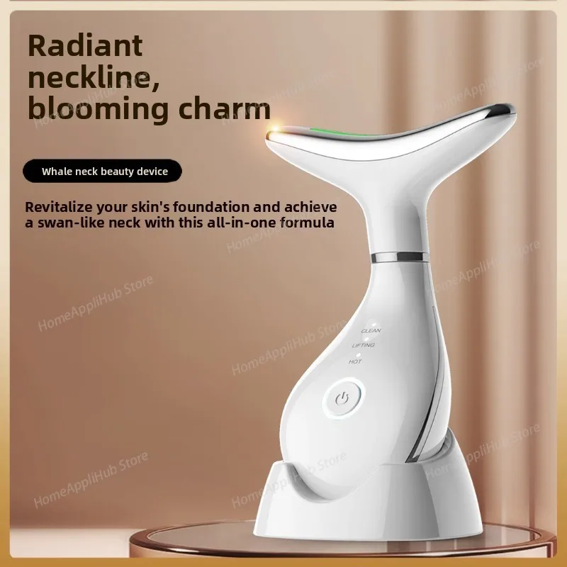 Neck & Face Lifting Machine Skin Tightening Massager 3 Color LED Photon Facial Wrinkle Remover Newest Neck Beauty Device