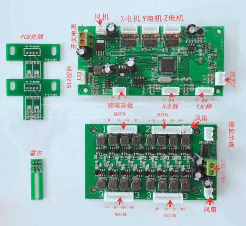 FL Motherboard Boards 19X15W Zoom LED Moving Head Light Main Display Board