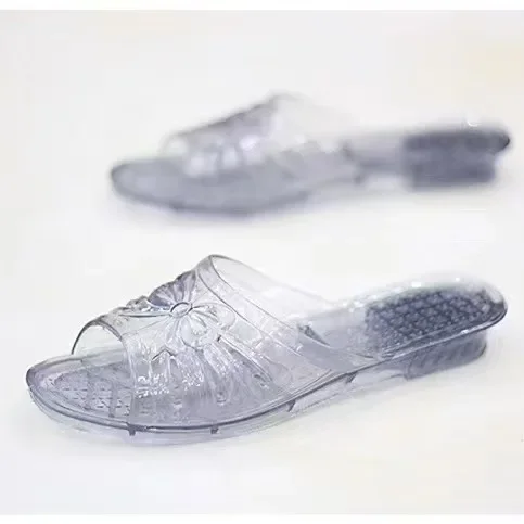 جديد مريح للتنفس مقاومة للاهتراء الحمام المضادة للانزلاق لينة السيدات النعال الصنادل الكريستال الانزلاق على الأحذية للنساء